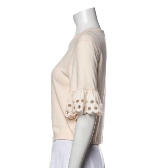 See By Chloe Crop Tee W/ Eyelet Detail - Picture 4 of 4